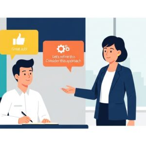 Feedback de liderança: como dar retornos construtivos que realmente desenvolvem sua equipe